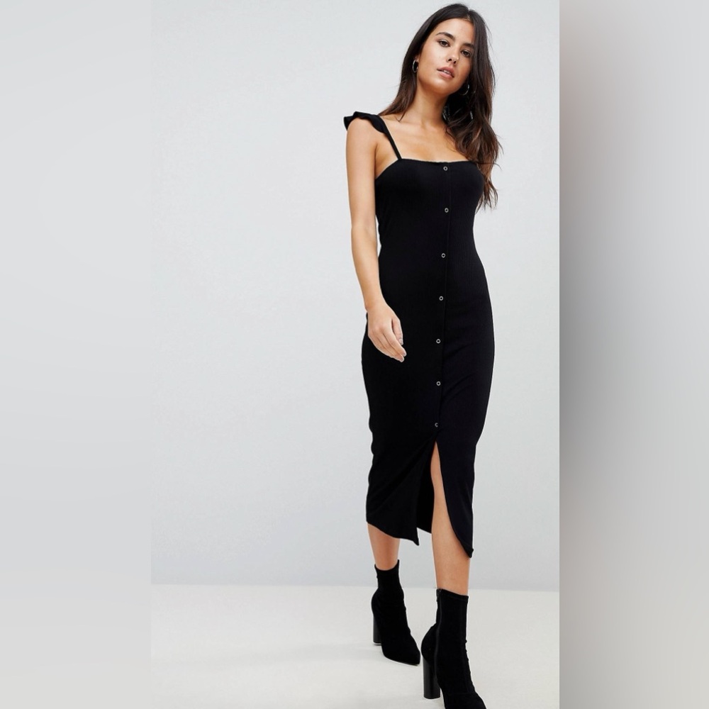ASOS | Midi Frill Strap Dress